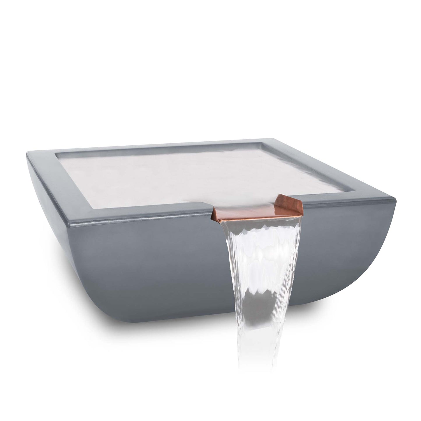The Outdoor Plus Avalon Water Bowl in GFRC Concrete