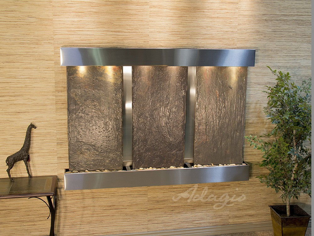 Adagio Olympus Falls 54"H x 75"W Indoor Wall Fountain OFR1511
