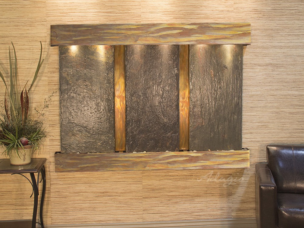 Adagio Olympus Falls 54"H x 75"W Indoor Wall Fountain OFR1511