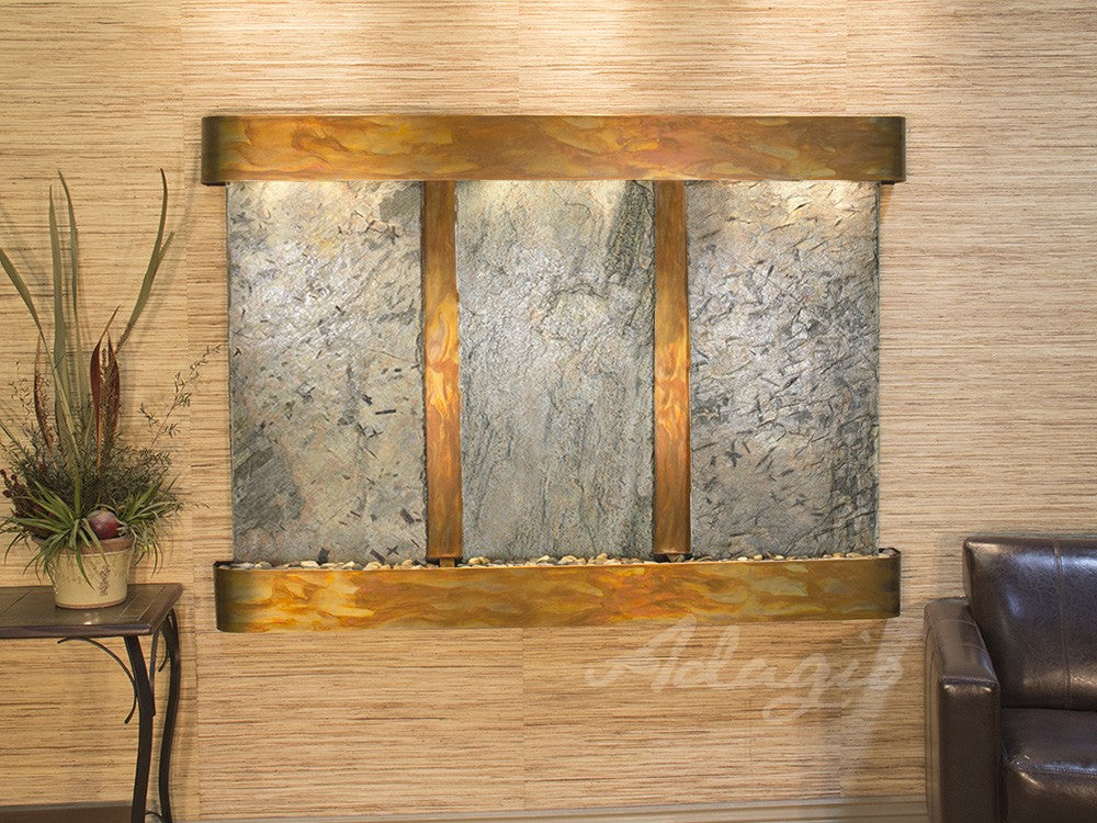 Adagio Olympus Falls 54"H x 75"W Indoor Wall Fountain OFR1511