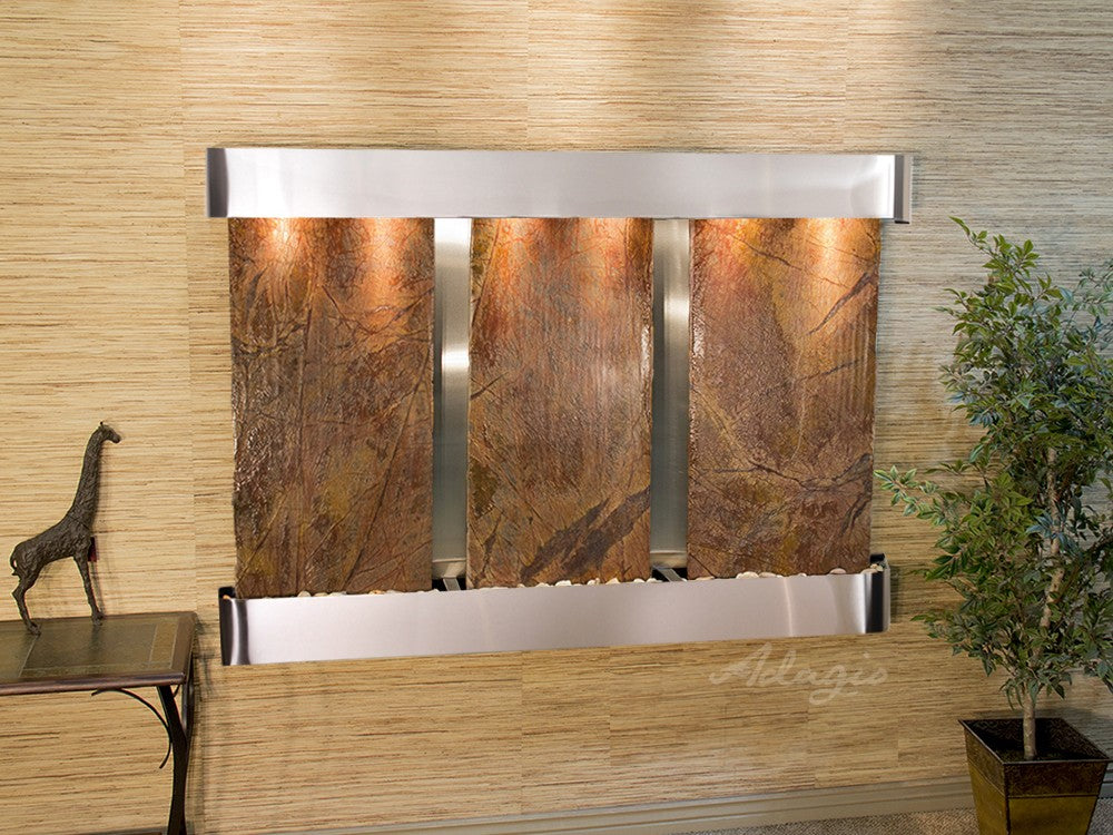 Adagio Olympus Falls 54"H x 75"W Indoor Wall Fountain OFR1511