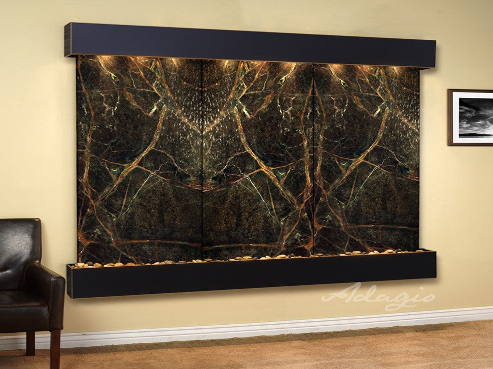 Adagio Solitude River 69"H x 78"W Indoor Wall Fountain SRR1011
