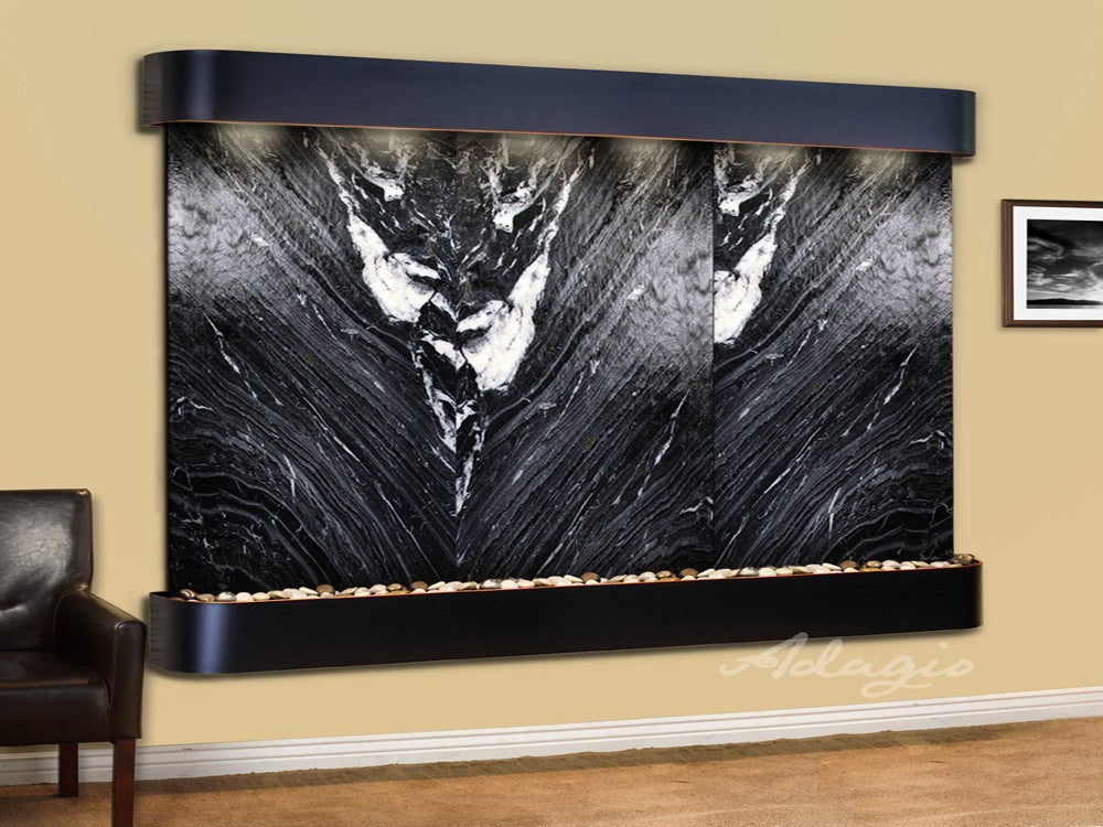 Adagio Solitude River 69"H x 78"W Indoor Wall Fountain SRR1011