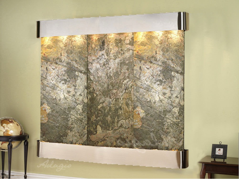 Adagio Solitude River 69"H x 78"W Indoor Wall Fountain SRR1011