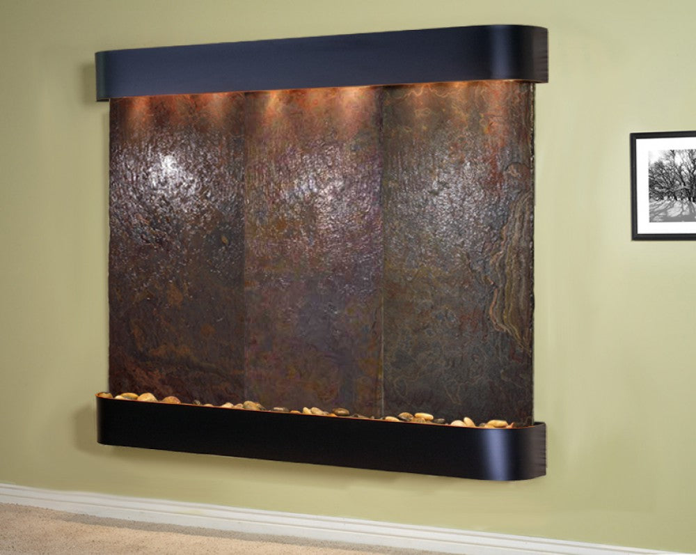 Adagio Solitude River 69"H x 78"W Indoor Wall Fountain SRR1011
