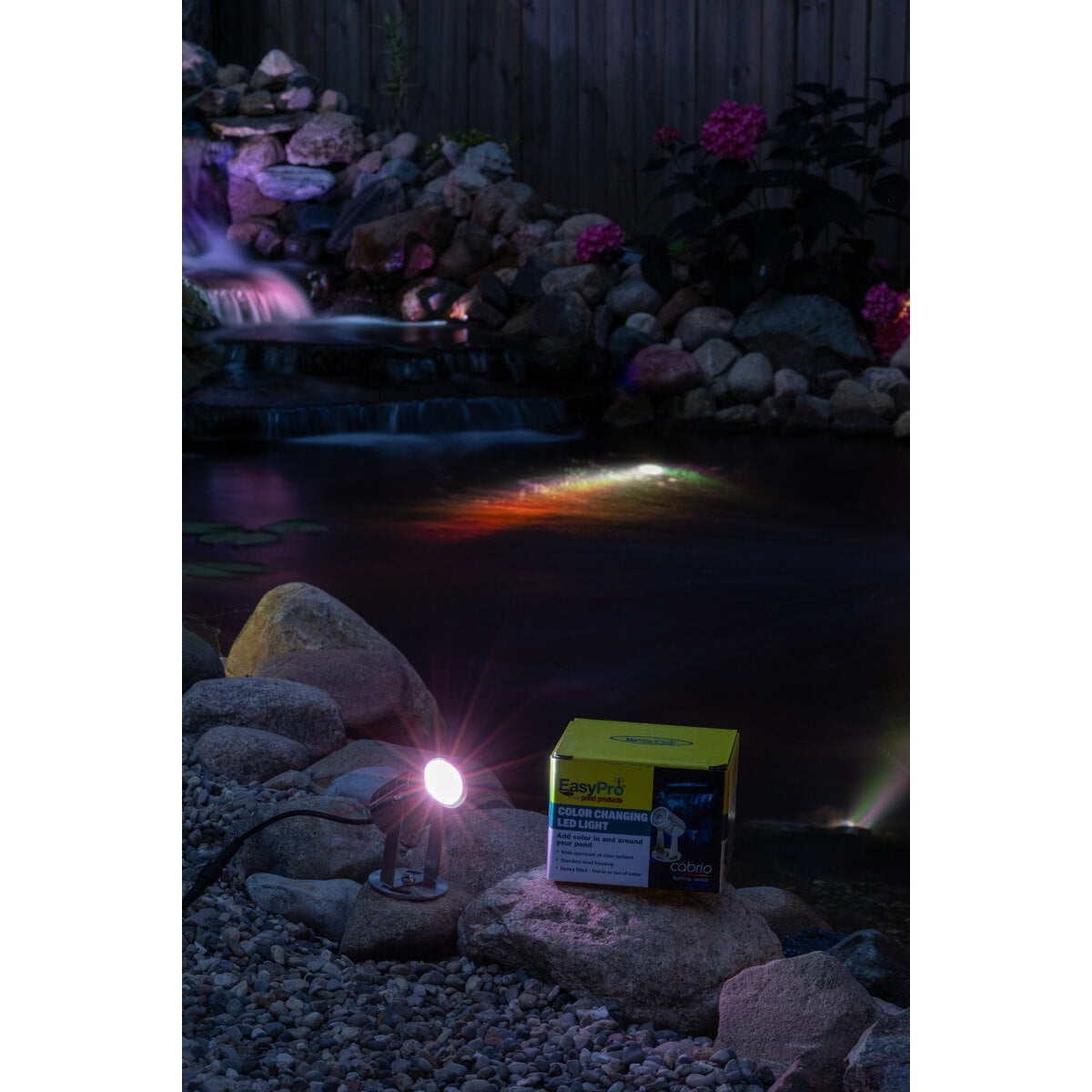 Easy Pro Pond Cabrio Color Changing LED Submersible Light - Stainless Steel CLED4SS