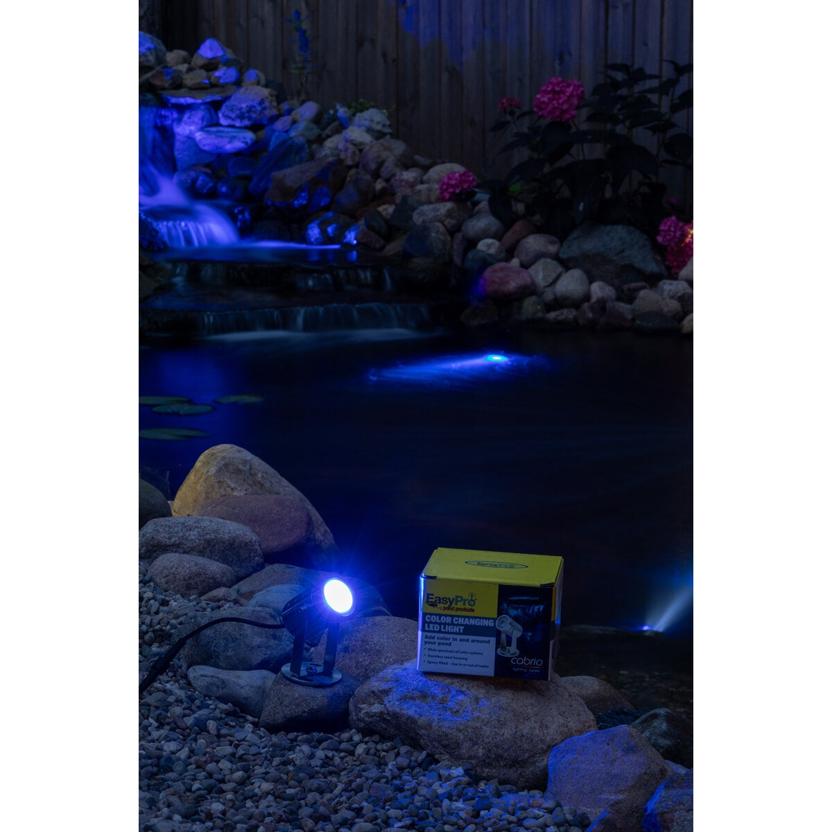 Easy Pro Pond Cabrio Color Changing LED Submersible Light - Stainless Steel CLED4SS
