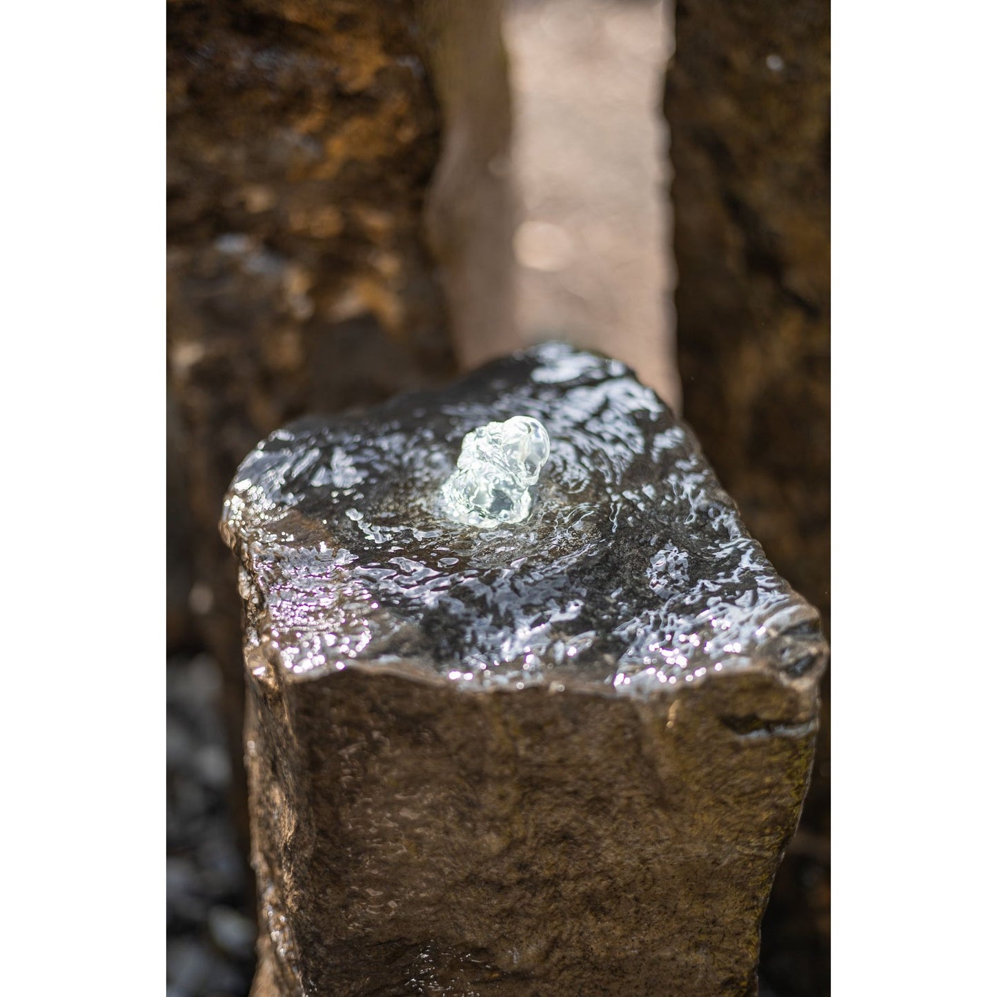 Easy Pro Pond Tranquil Décor Medium Natural Top Real Basalt 3-Pack Fountain Kit