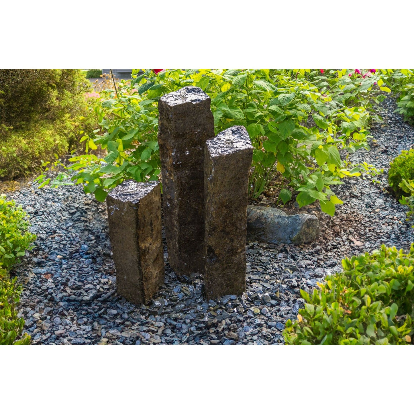 Easy Pro Pond Tranquil Décor Medium Natural Top Real Basalt 3-Pack Fountain Kit HBS3BSL