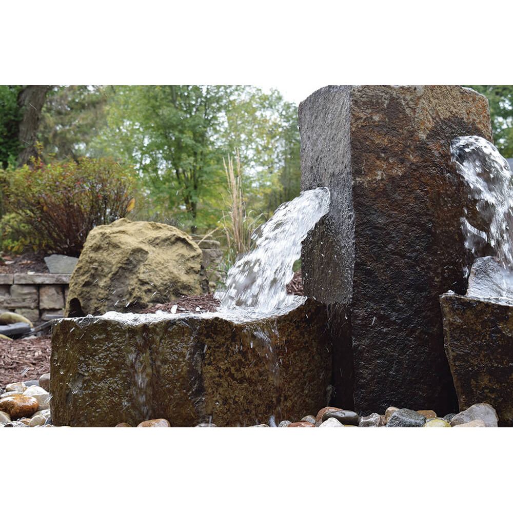 Easy Pro Pond Tranquil Décor Trilogy Basalt Fountain 4 Piece Set