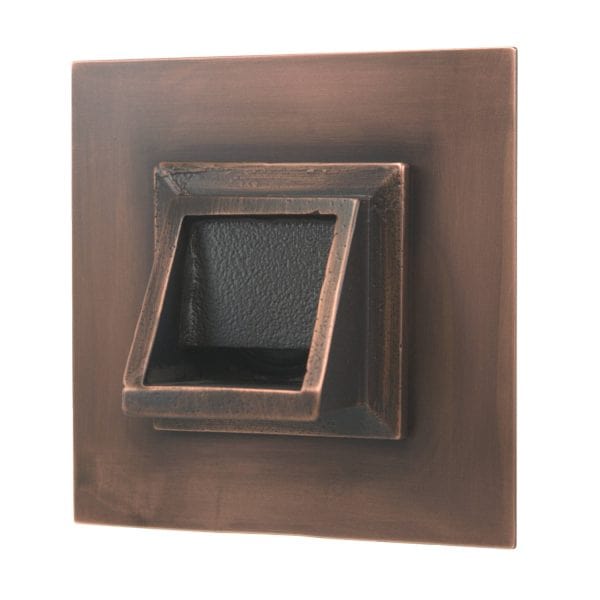 Fountains USA Short Square Scupper with Square Backplate