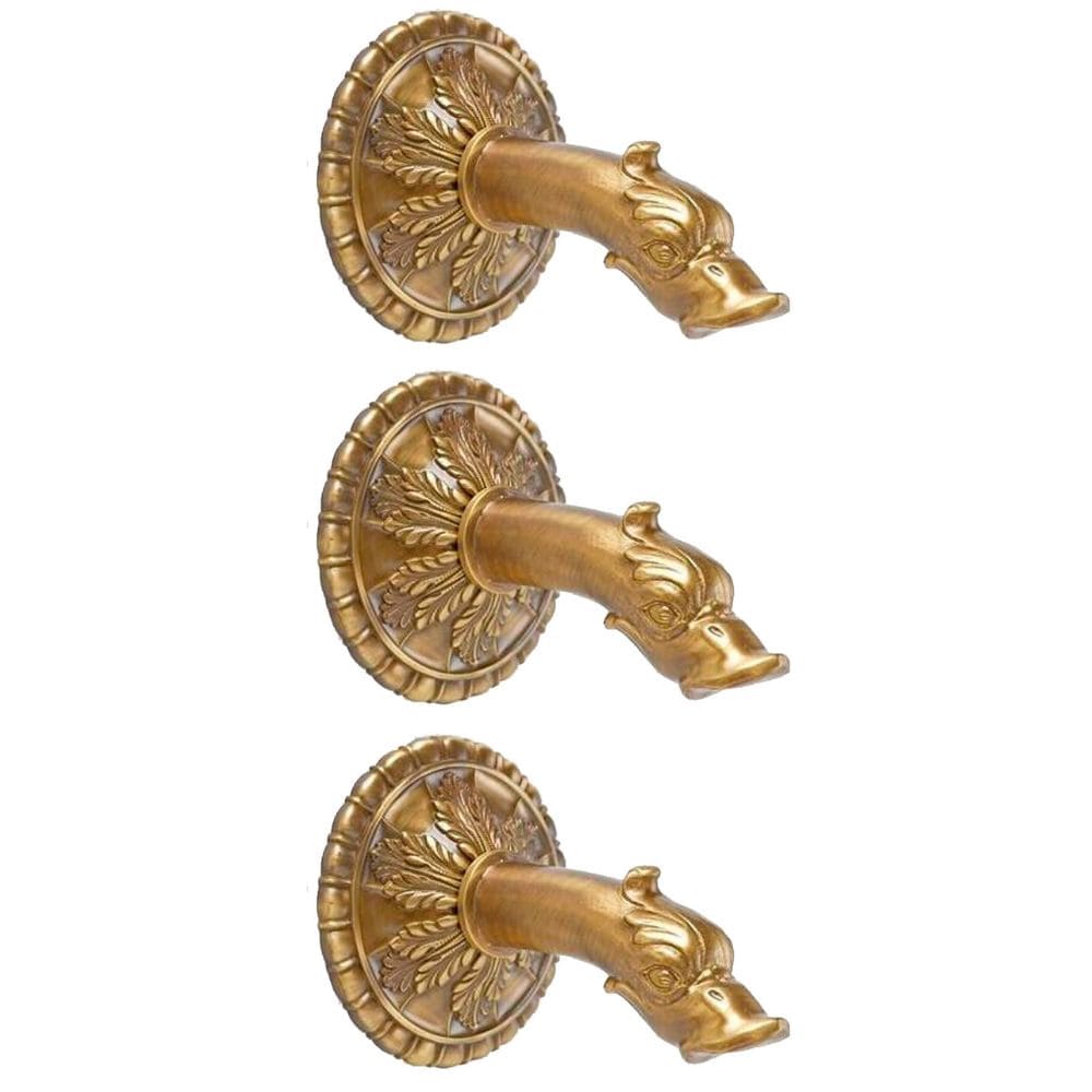 Giannini Garden Outdoor Fountains Venice Large Water Spout GI-38 (Triple-3) Giannini Garden Venice Large Water Spout GI-38