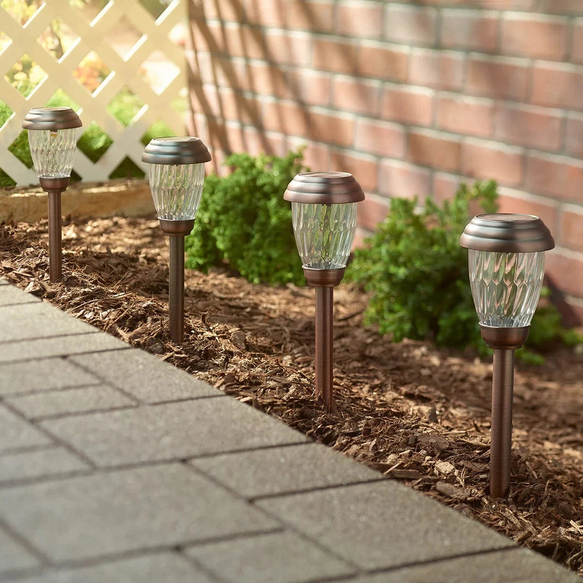 Smart Solar Floor Heater Charleston 6pack Solar Pathway Lights - Antique Bronze 3426WRM6-AB / 3.5" W x 12.0" H Smart Solar Charleston 6pack Solar Pathway Lights - Antique Bronze 3426WRM6-AB
