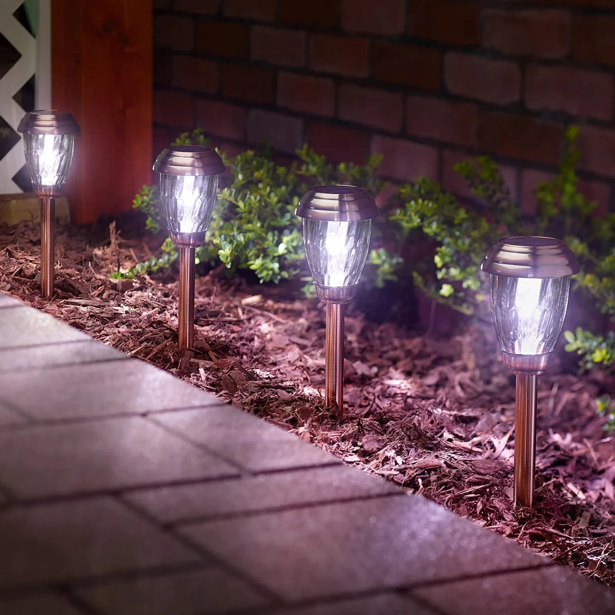 Smart Solar Floor Heater Charleston 6pack Solar Pathway Lights - Copper 3426WRM6-HC / 3.5" W x 12.0" H Smart Solar Charleston 6pack Solar Pathway Lights - Copper 3426WRM6-HC