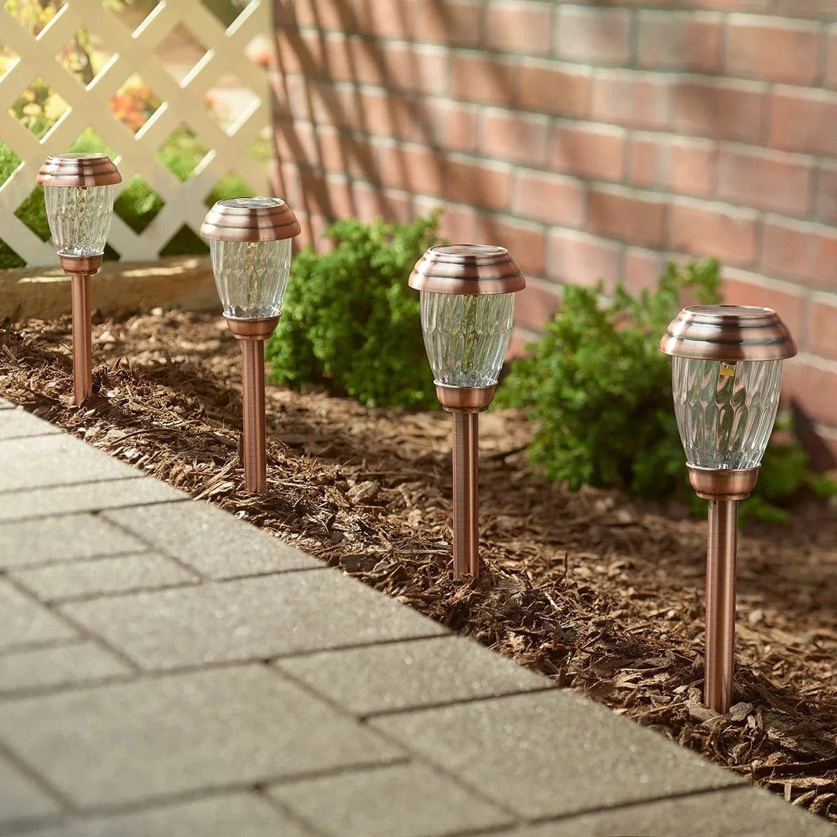 Smart Solar Floor Heater Charleston 6pack Solar Pathway Lights - Copper 3426WRM6-HC / 3.5" W x 12.0" H Smart Solar Charleston 6pack Solar Pathway Lights - Copper 3426WRM6-HC