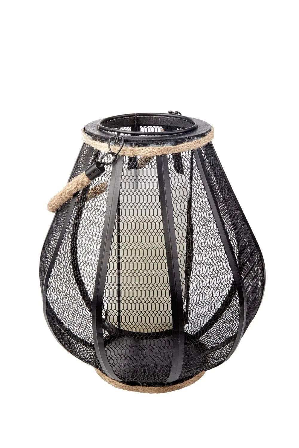 Smart Solar Hanging Light Dahl Candle Lantern with Dancing LED Flame 83012-LF / 9.65" L x 9.65" W x 11.02" H Smart Solar Dahl Candle Lantern with Dancing LED Flame 83012-LF
