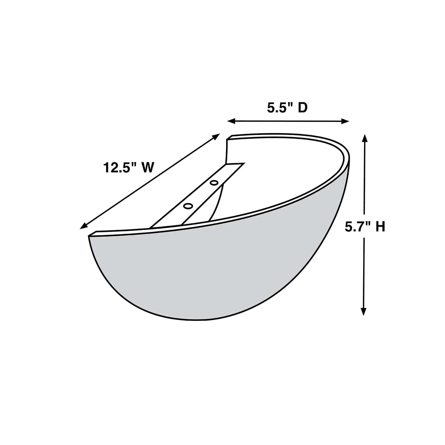 Smart Solar Outdoor Fountains Frosted Marble Glass Half Moon IEL-4300 / 12.5"W x 5.5"D x 5.75"H Smart Solar Frosted Marble Glass Half Moon IEL-4300