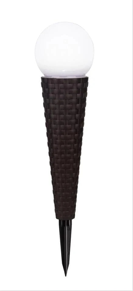 Smart Solar Floor Heater Pella Wicker Solar Pathway Lights - Set of 4 3414WMM4 / 3.94" Dia x 16.93" Smart Solar Pella Wicker Solar Pathway Lights - Set of 4 3414WMM4