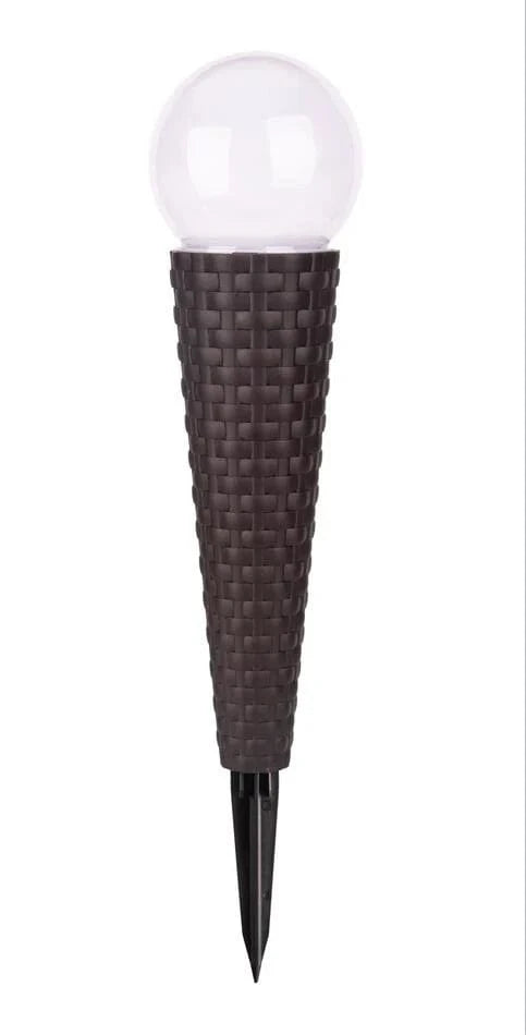 Smart Solar Floor Heater Pella Wicker Solar Pathway Lights - Set of 4 3414WMM4 / 3.94" Dia x 16.93" Smart Solar Pella Wicker Solar Pathway Lights - Set of 4 3414WMM4