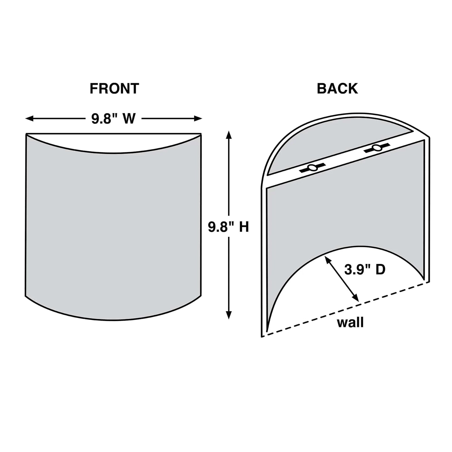 Smart Solar Wall Light Roma Barrel Sconce IEL-2902 / 9.88" L x 3.90" W x 9.87" H Smart Solar Roma Barrel Sconce IEL-2902