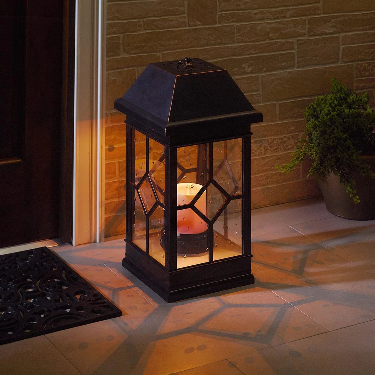 Smart Solar Floor Heater San Felipe Estate Solar Lantern (22"H) 3938KR1 / 11.40" L x 11.40" W x 22.50" H Smart Solar San Felipe Estate Solar Lantern (22"H) 3938KR1