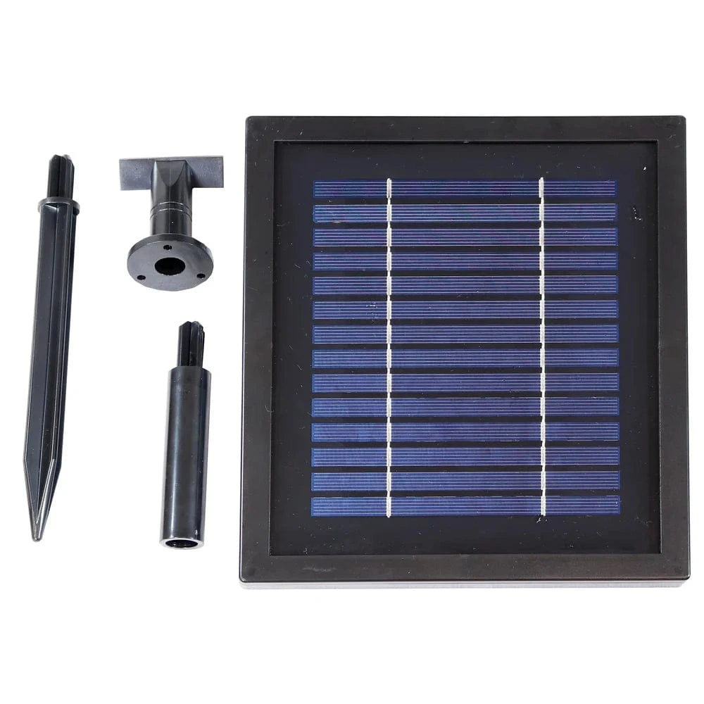 SunnyDaze Fountains Sunnydaze 2-Tier 35” Solar Powered w/ Battery Backup Fountain