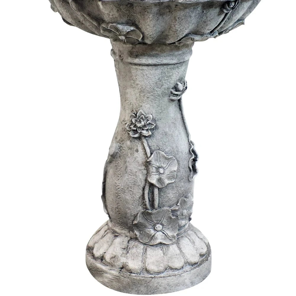 SunnyDaze Fountains Sunnydaze Fairy Flower Fountain 42.5” Solar Powered w/ Battery Backup