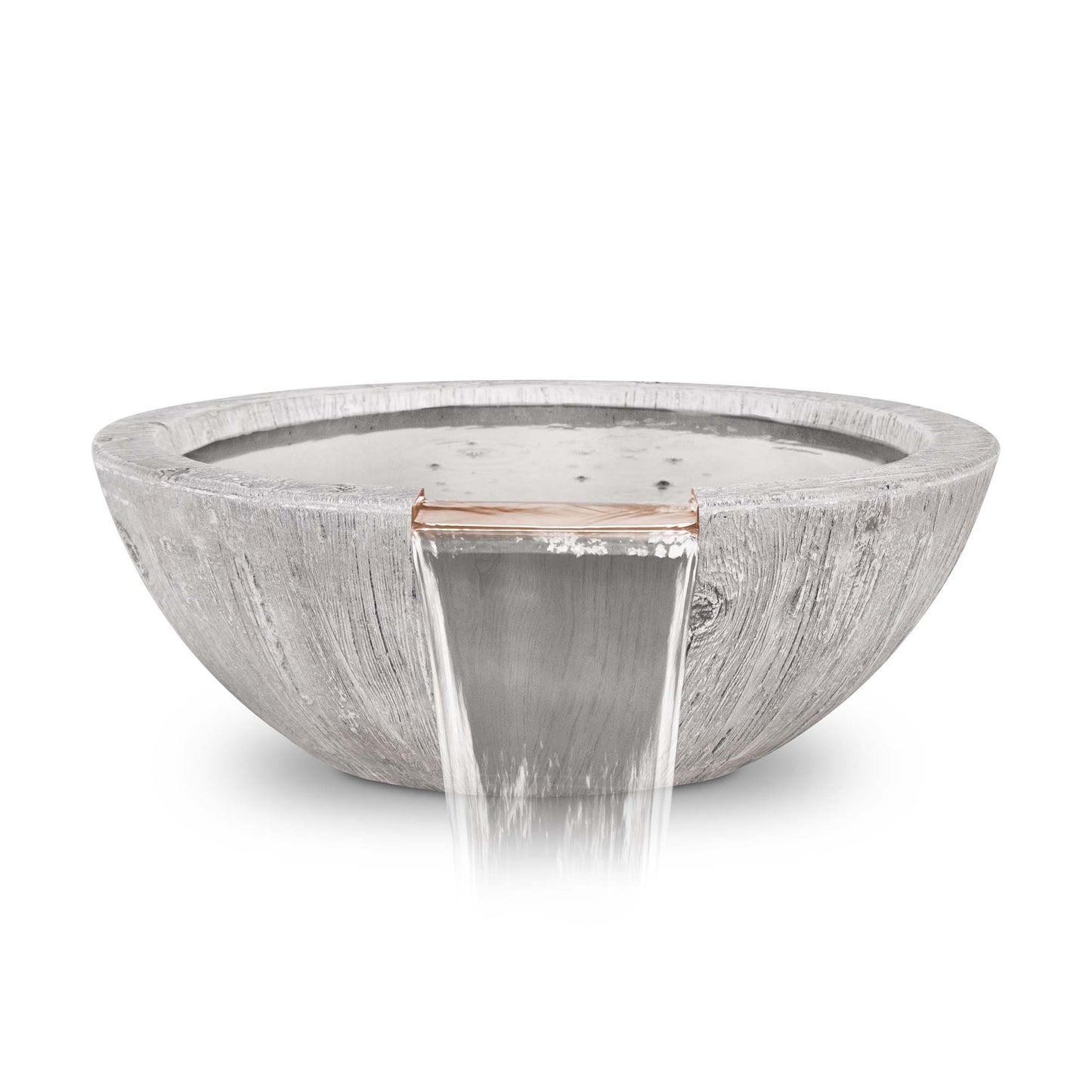 The Outdoor Plus Sedona Water Bowl – GFRC Wood Grain OPT-27RWGWO-IVY