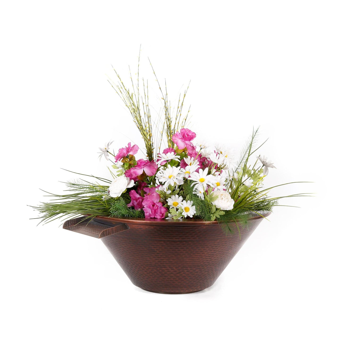 The Outdoor Plus Outdoor Fountains The Outdoor Plus Cazo Planter & Water Bowl in Copper