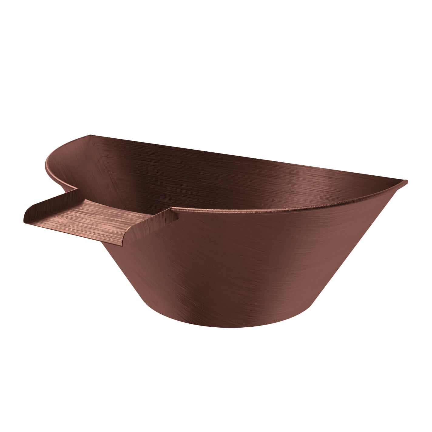 The Outdoor Plus Outdoor Fountains The Outdoor Plus Cazo Wall Mounted Water Bowl Scupper in Copper & Stainless Steel
