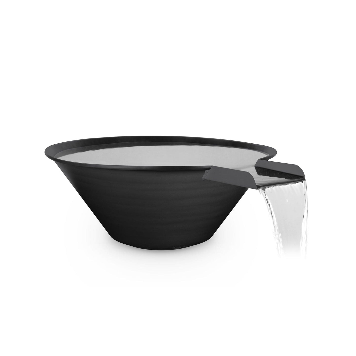 The Outdoor Plus Outdoor Fountains The Outdoor Plus Cazo Water Bowl in Powder Coated Metal