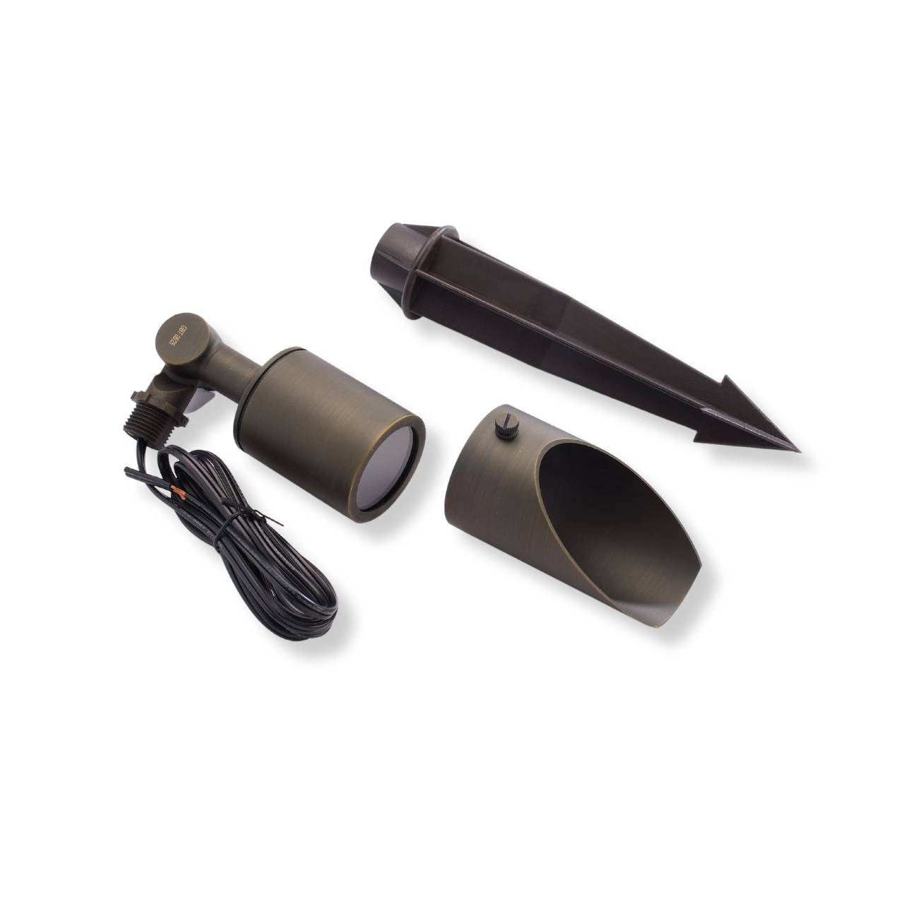 Yard Bright Bronze MR16 Spot Light With 3.95" Adjustable Glare Shield
