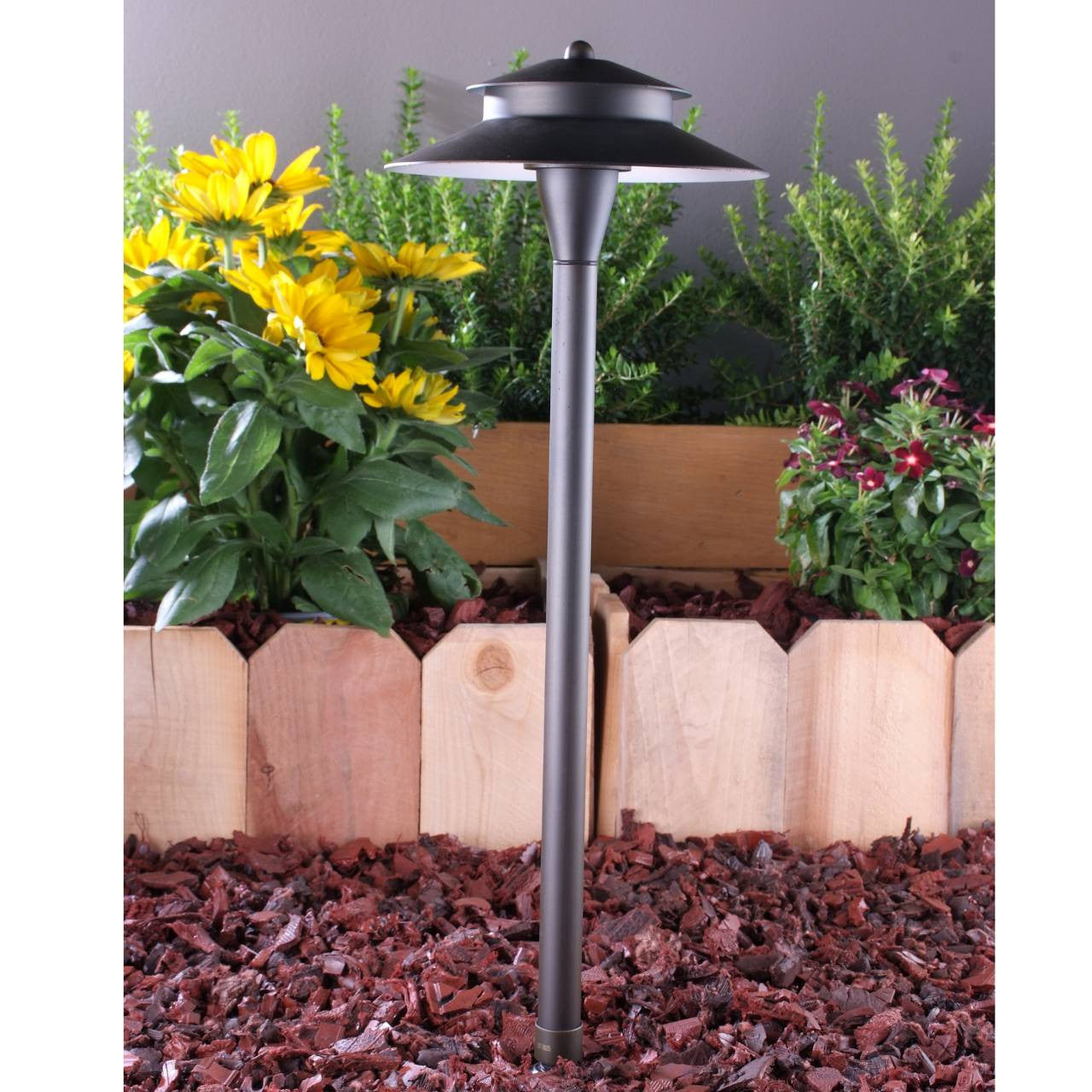Yard Bright Zen Style Bronze Area Path Light