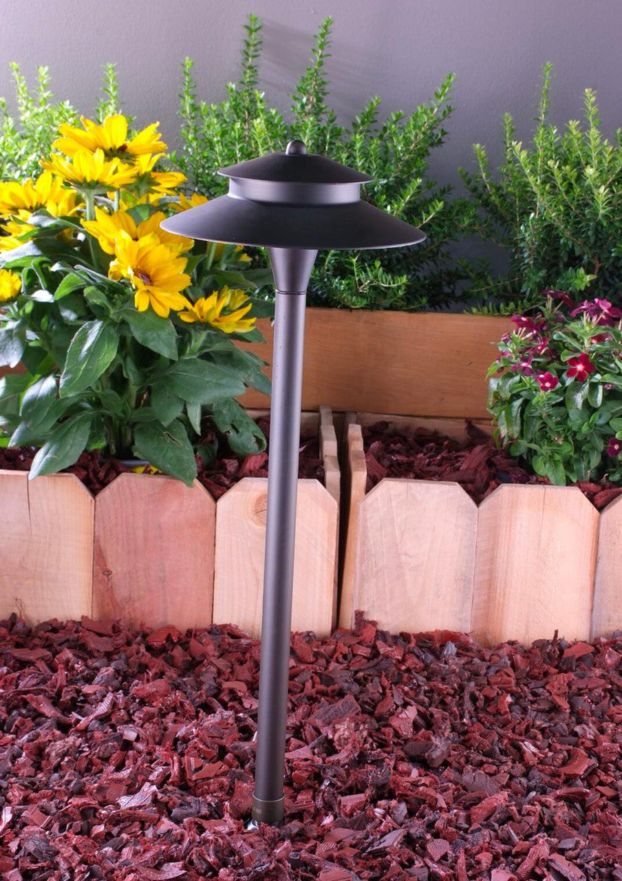 Yard Bright Zen Style Bronze Area Path Light