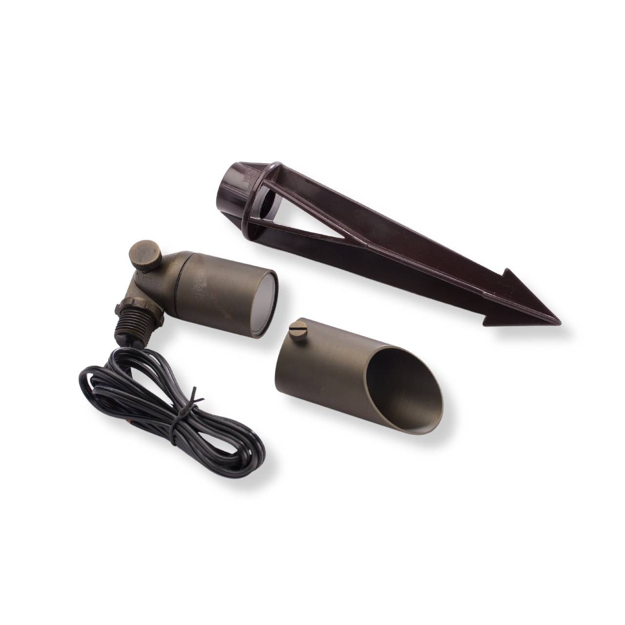 Yard Bright Bronze MR11 Spot Light With 3.5" Adjustable Glare Shield