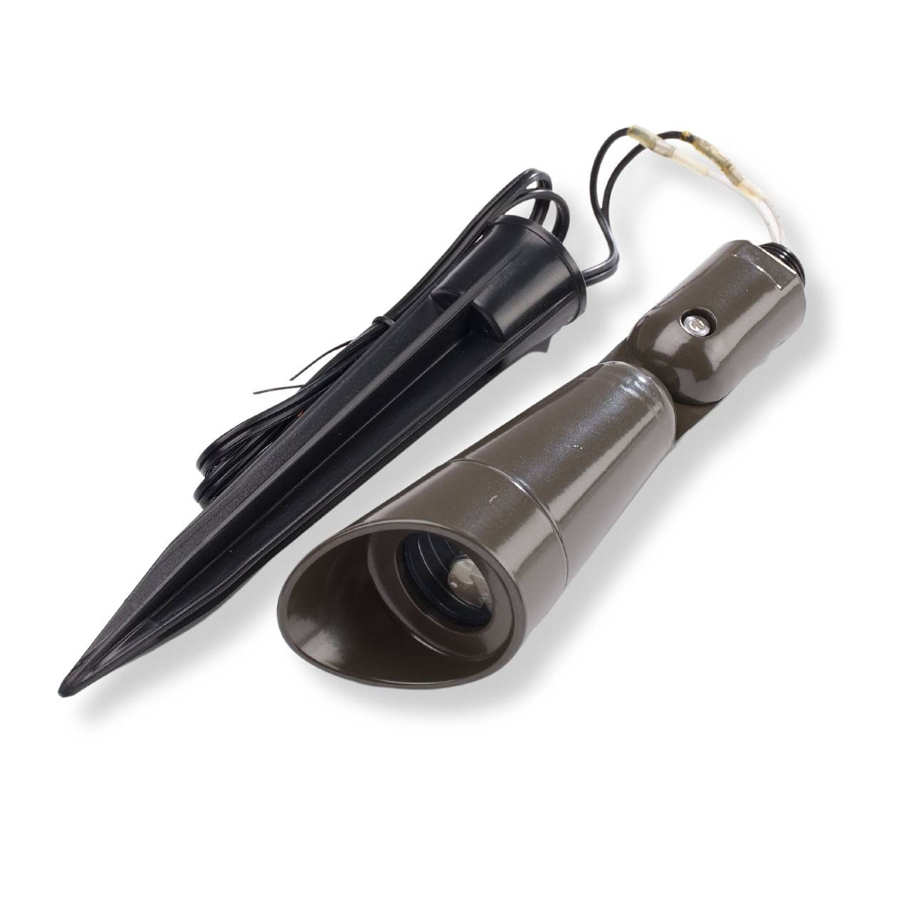 Yard Bright Elite Series Bronze Finish Heavy Cast Brass MR11 Spot With Angled Hood
