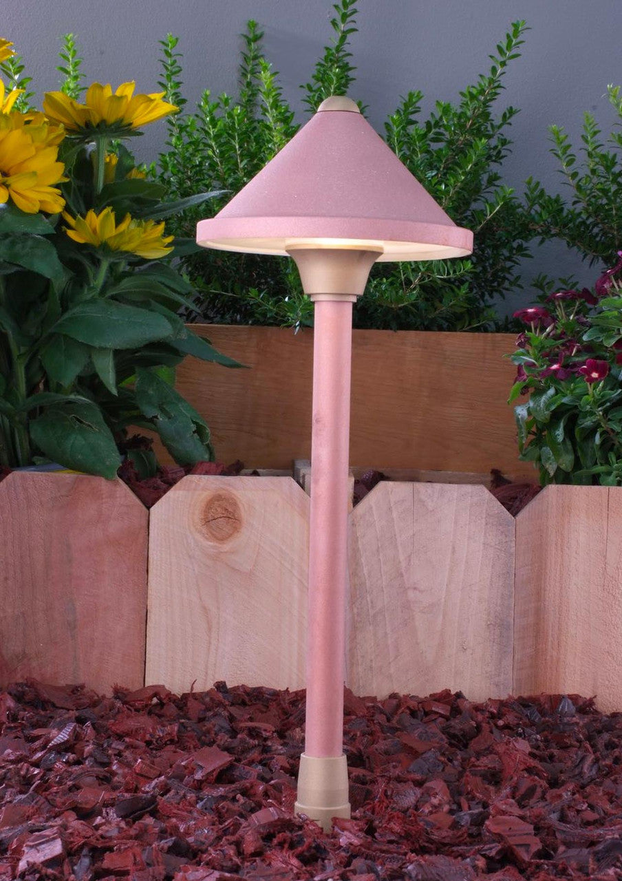Yard Bright Elite Copper Path Light 6" Diameter Hood
