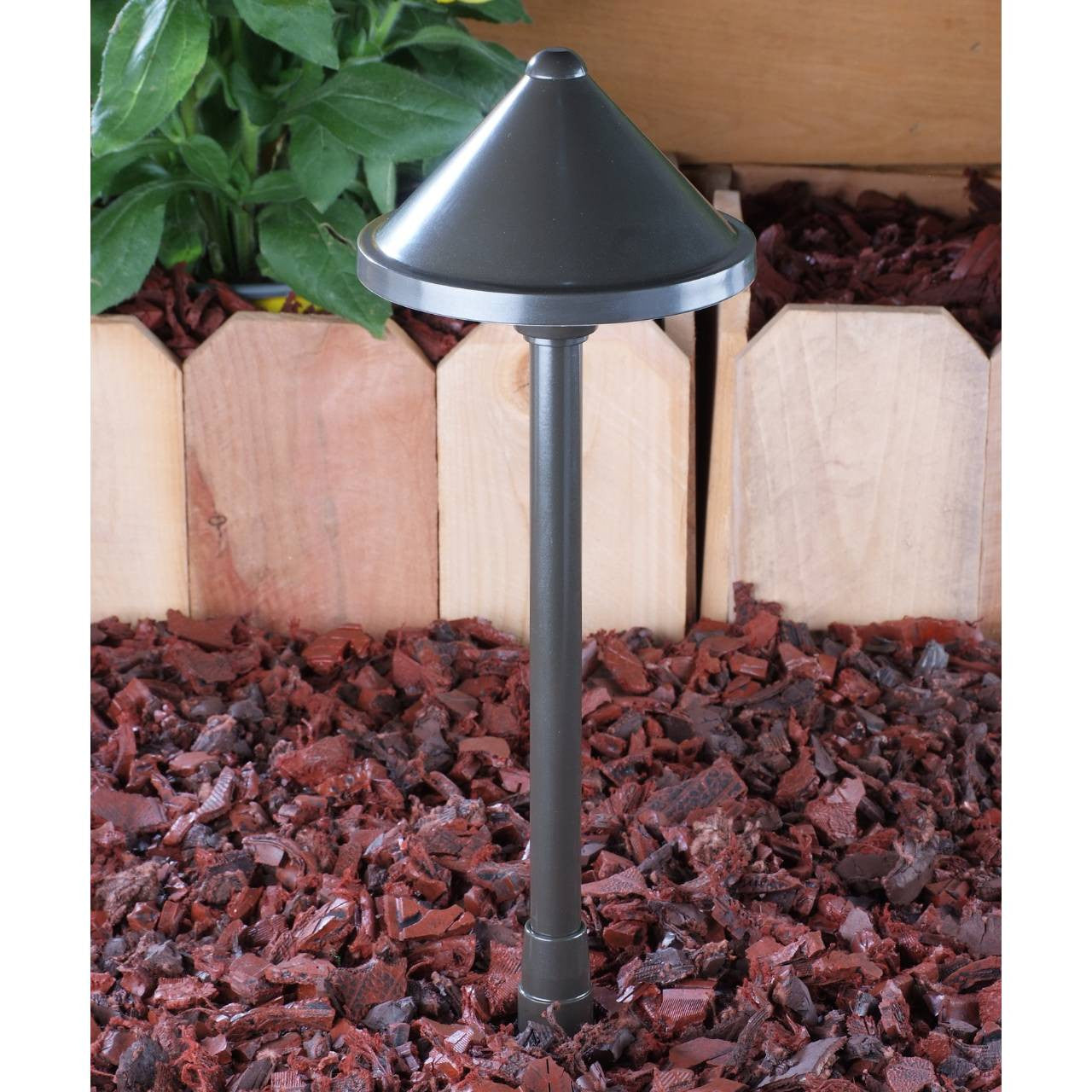 Yard Bright Elite Bronze Path Light with 6" Diameter Hood