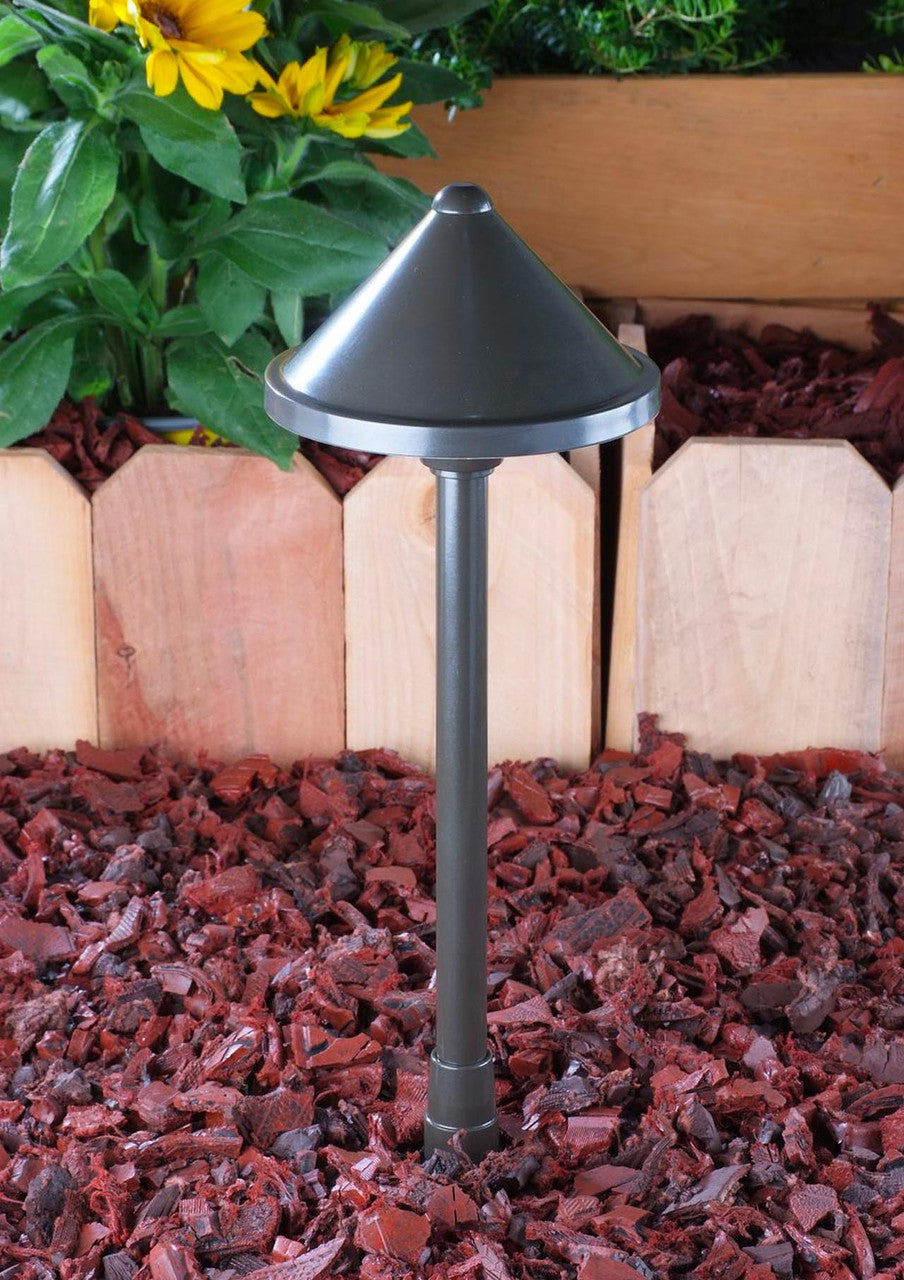 Yard Bright Elite Bronze Path Light with 6" Diameter Hood