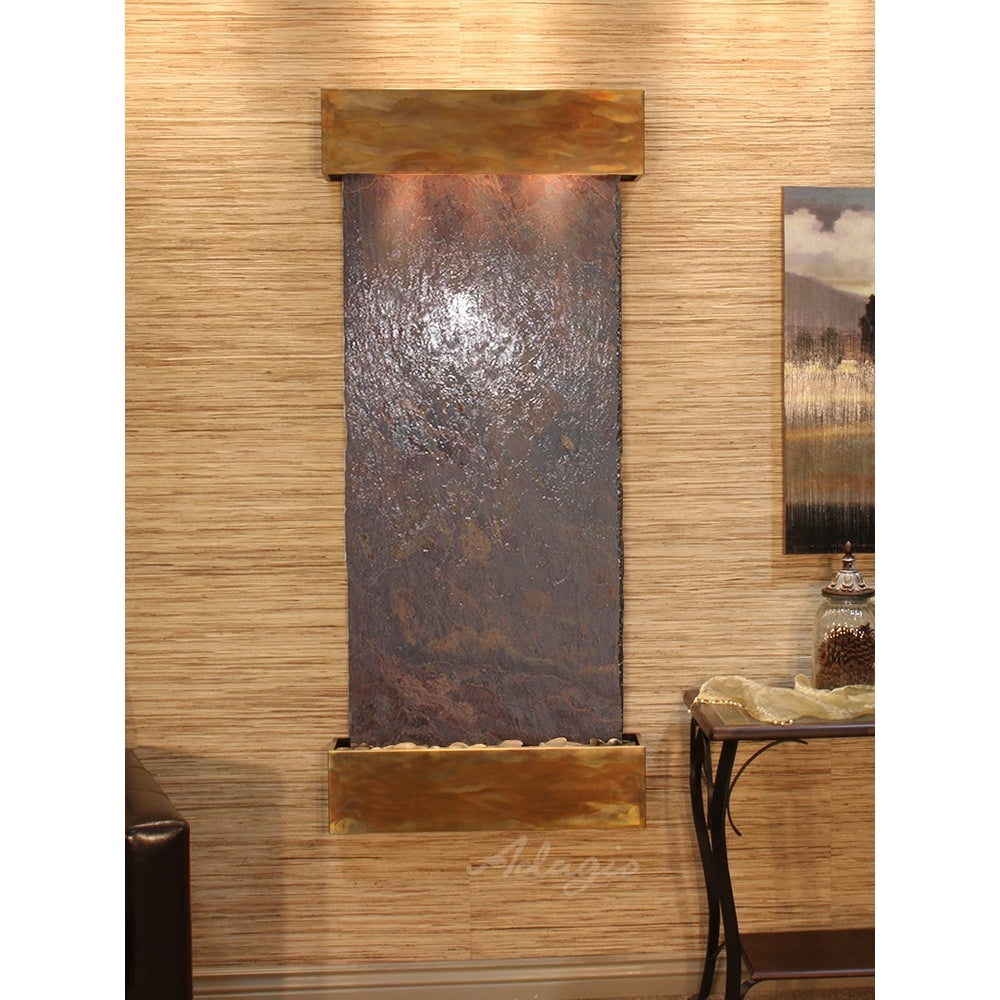 Adagio Inspiration Falls 69"H x 30"W Indoor Wall Fountain