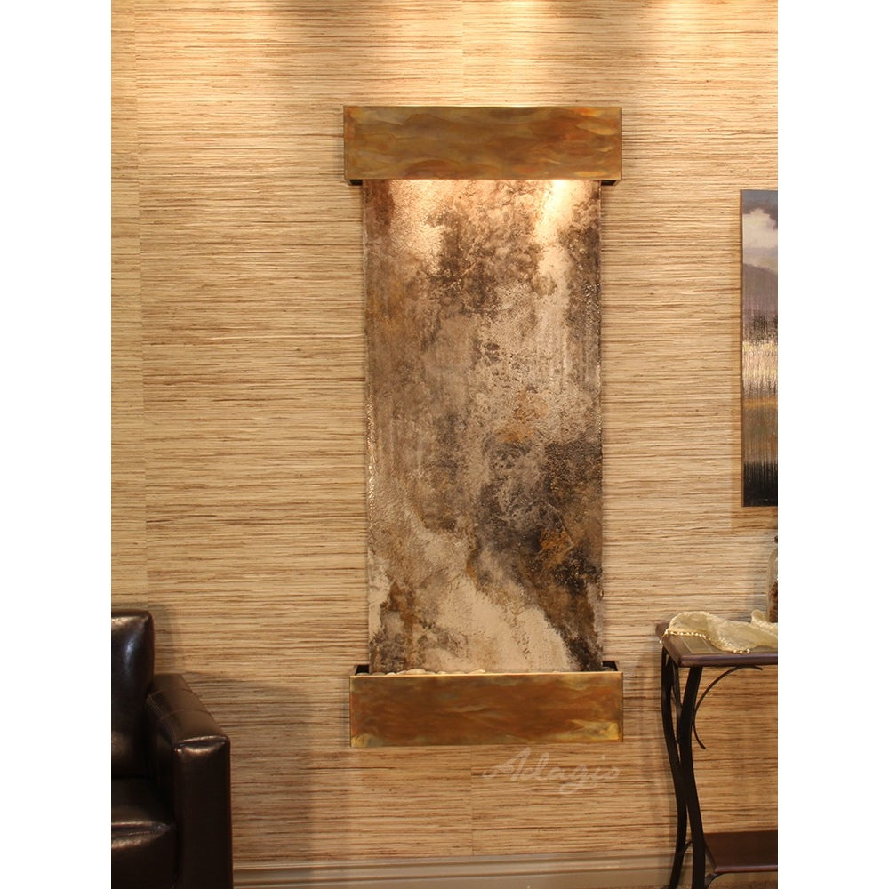 Adagio Inspiration Falls 69"H x 30"W Indoor Wall Fountain