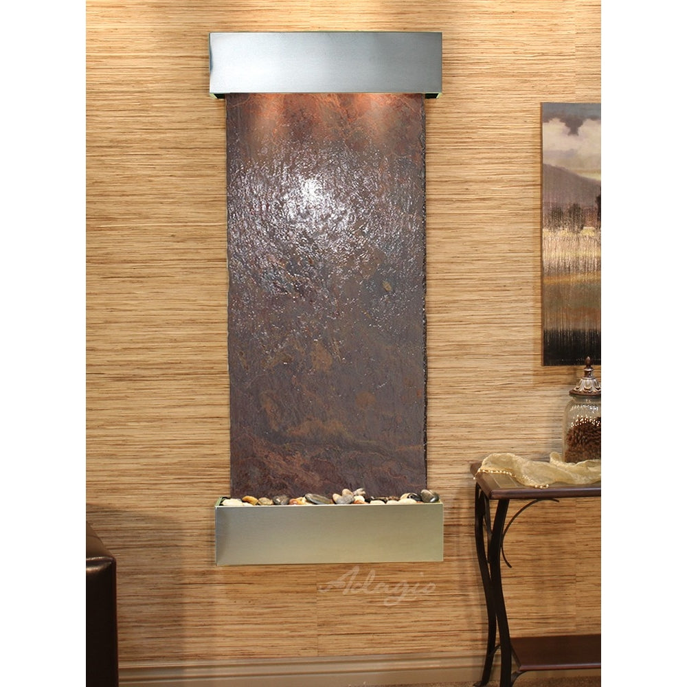 Adagio Inspiration Falls 69"H x 30"W Indoor Wall Fountain