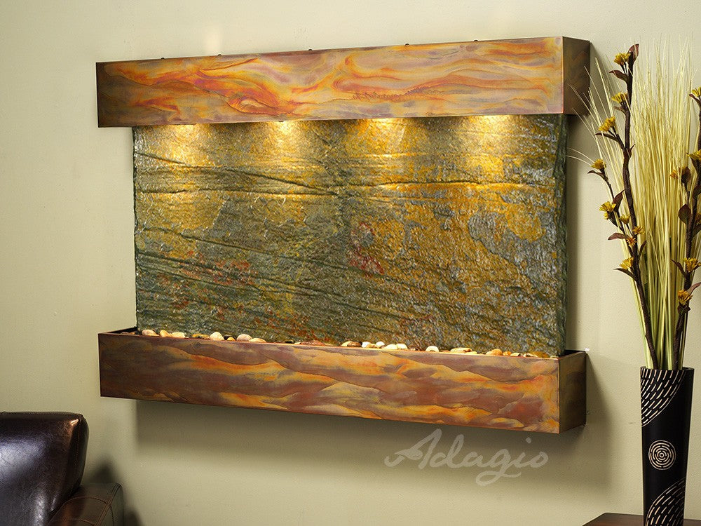 Adagio Sunrise Springs 35"H x 52"W Indoor Wall Fountain