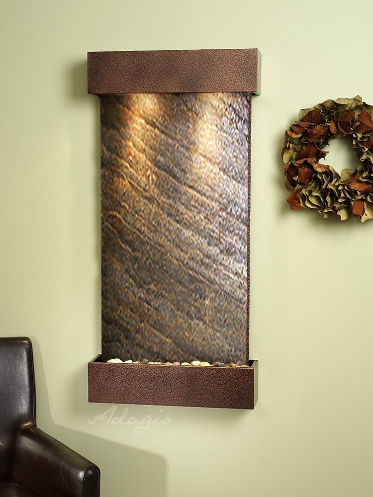 Adagio Whispering Creek 46"H x 22"W Indoor Wall Fountain