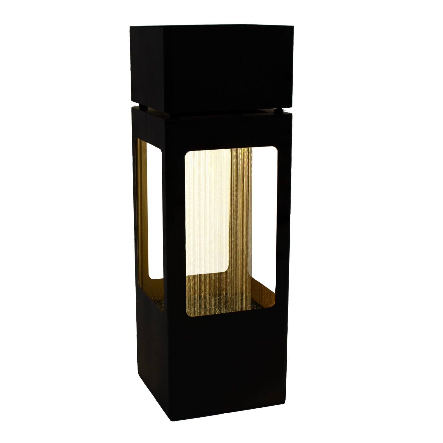 Sunnydaze 36" Serene Showers Outdoor Water Fountain with Lights