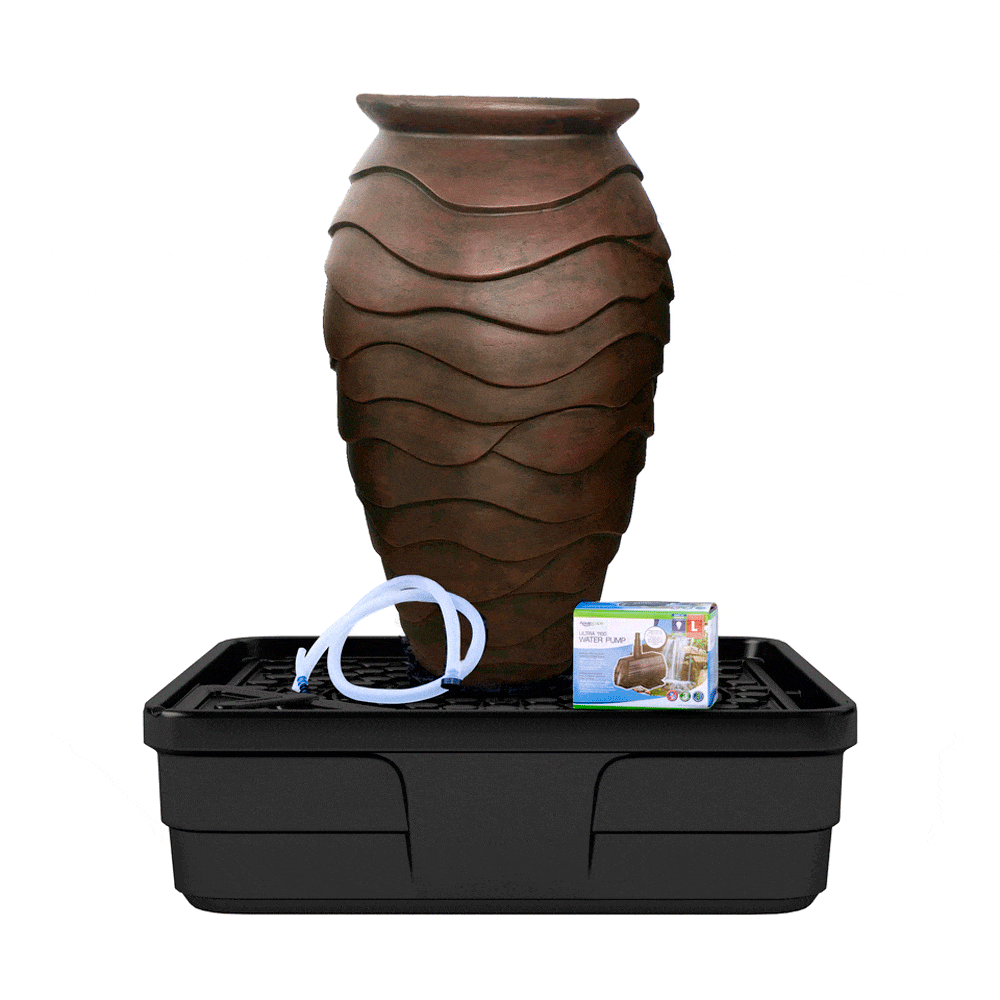 Aquascape Fountain Kit Aquascape Medium Scalloped Urn Landscape Fountain Kit 78270