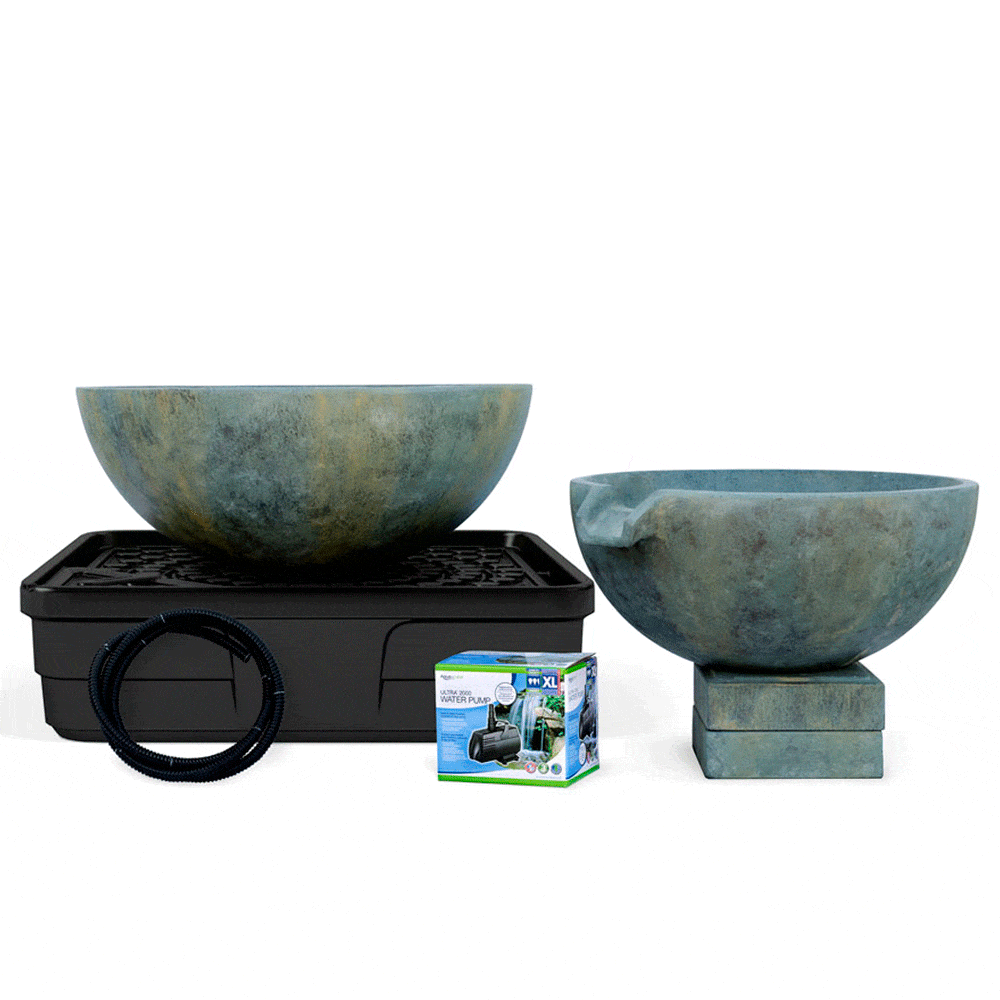 Aquascape Fountain Kit Aquascape Spillway Bowl and Basin Landscape Fountain Kit 58087