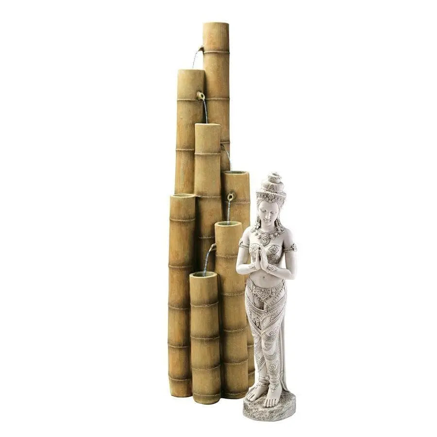 Design Toscano Outdoor Fountains Design Toscano Cascading Bamboo Sculptural Outdoor Fountain SS8416