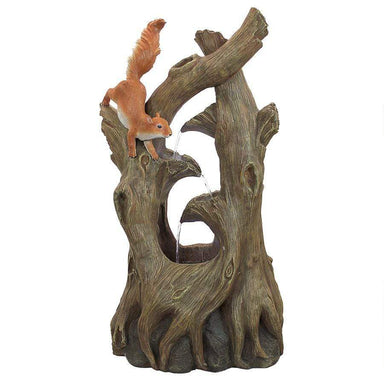 Design Toscano Outdoor Fountains Design Toscano Tree Squirrel Cascading Sculptural Animal Outdoor Fountain SS5539