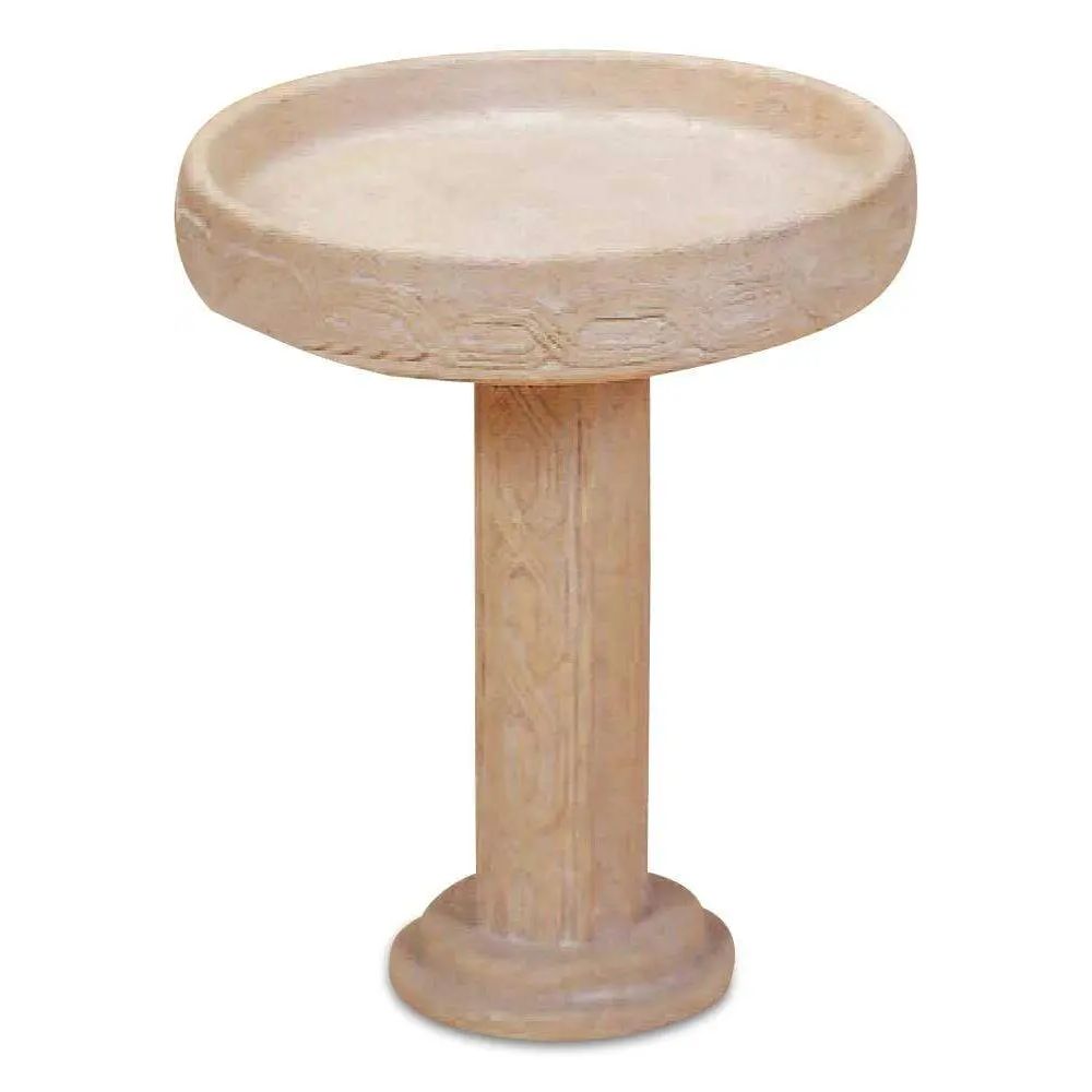Giannini Garden Bird Bath Outdoor Cast Stone 436 436